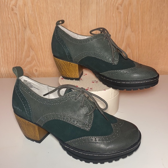 Jambu Shoes - JAMBU "San-Fran" Heeled Oxford with all terra traction
